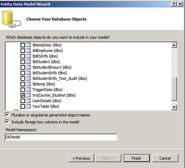 Get Comma Separated Values From SQL Server Using Entity Framework EF   Choose Your Database Objects 